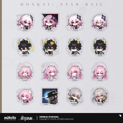 Set de Stickers [Honkai: Star Rail] - 3.6 et 3.8 - Série Emoticônes / Sticker - Pom Pom Exhibition Hall series vol.5