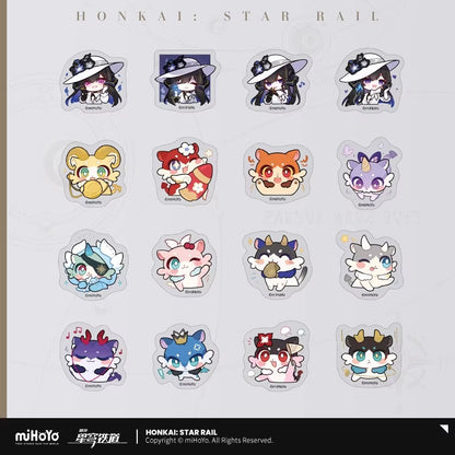 Set de Stickers [Honkai: Star Rail] - 3.6 et 3.8 - Série Emoticônes / Sticker - Pom Pom Exhibition Hall series vol.5