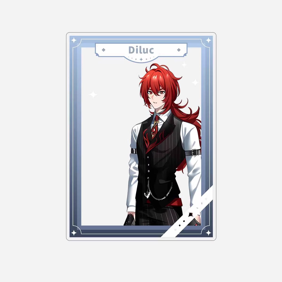 Carte PVC Transparente [Genshin Impact] - Diluc - Hoyofair Spring 2024