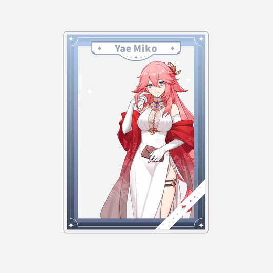 Carte PVC Transparente [Genshin Impact] - Yae Miko - Hoyofair Spring 2024