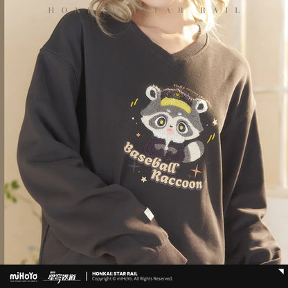 Pullover [Honkai: Star Rail] - Baseball Racoon - Fluffy Across the Blue Impression