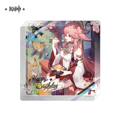 Coaster Acrylic Epais [Genshin Impact] - Fateful Day 2025 Series - Birthday Collection