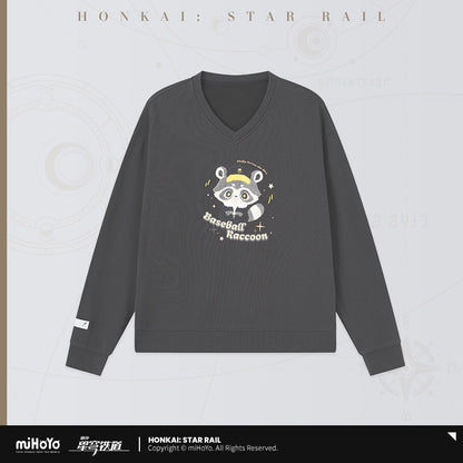 Pullover [Honkai: Star Rail] - Baseball Racoon - Fluffy Across the Blue Impression