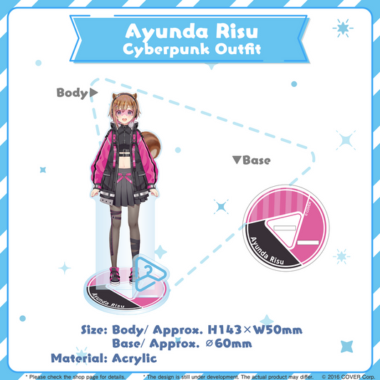 Acrylic Stand [Hololive Production] Ayunda Risu Cyberpunk Outfit ver. - hololive closet