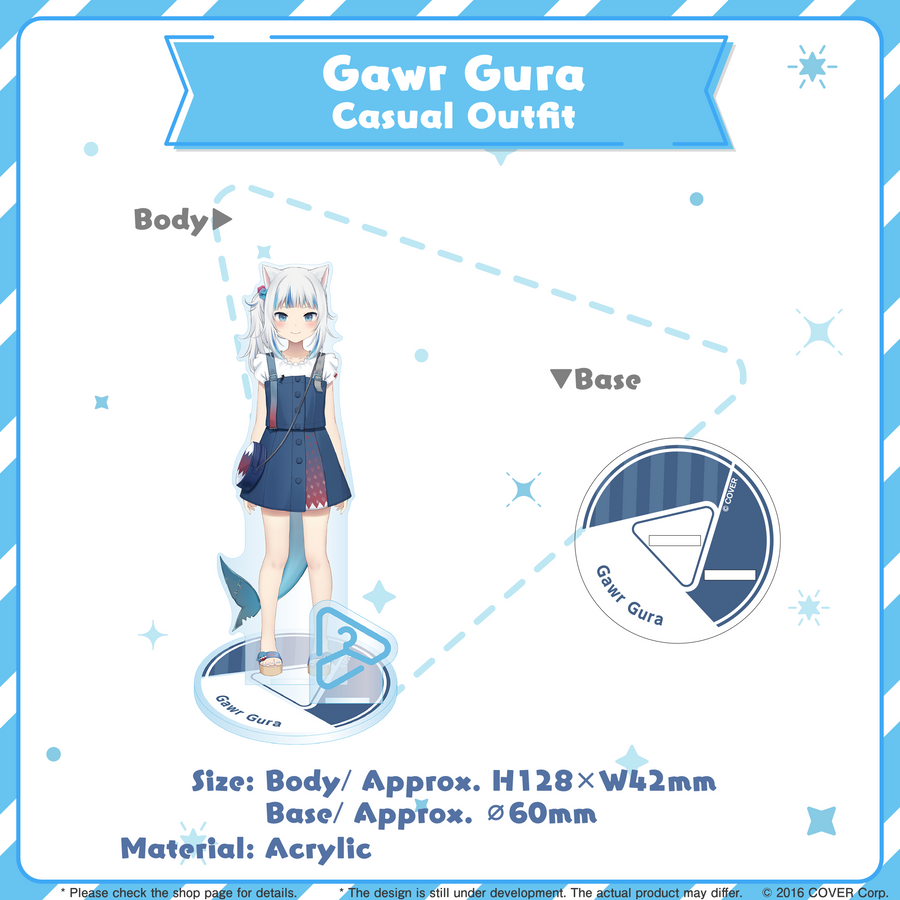 Acrylic Stand [Hololive Production] Gawr Gura Casual Outfit ver. - hololive closet