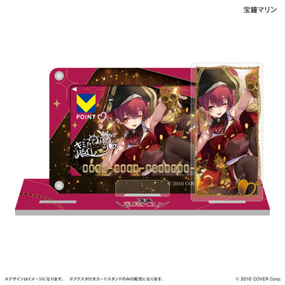 T-Card Fansite Set avec Acrylic Stand et Card Case [Hololive Production] - Houshou Marine