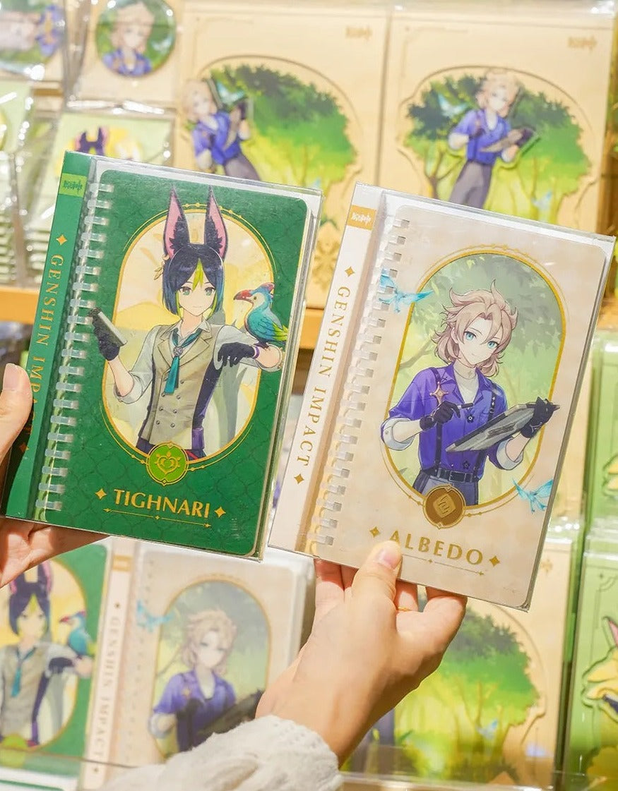 Carnet a Spirale [Genshin Impact] x M&G stationary collab - Forest Adventure (plusieurs modèles)