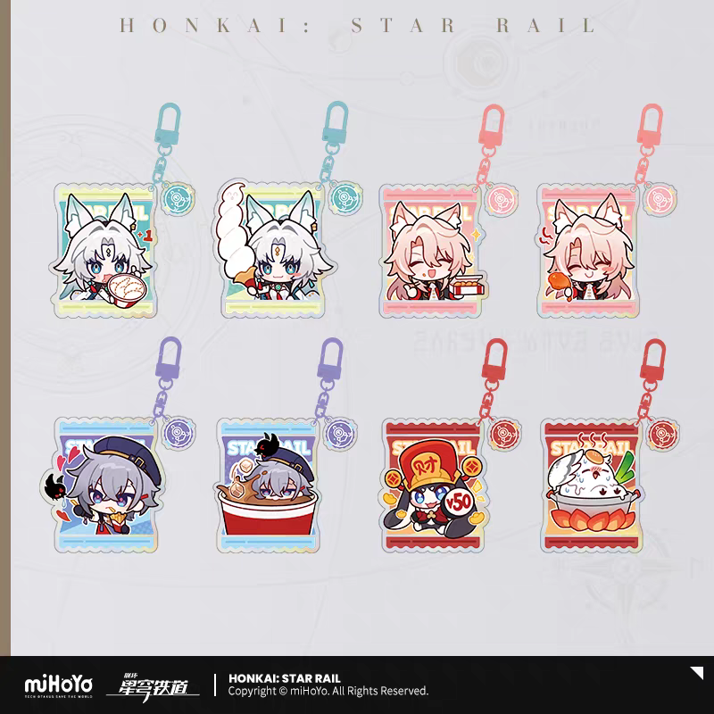 Acrylic keychain [Honkai: Star Rail] - Train Travel Series - KFC Collab General Sale