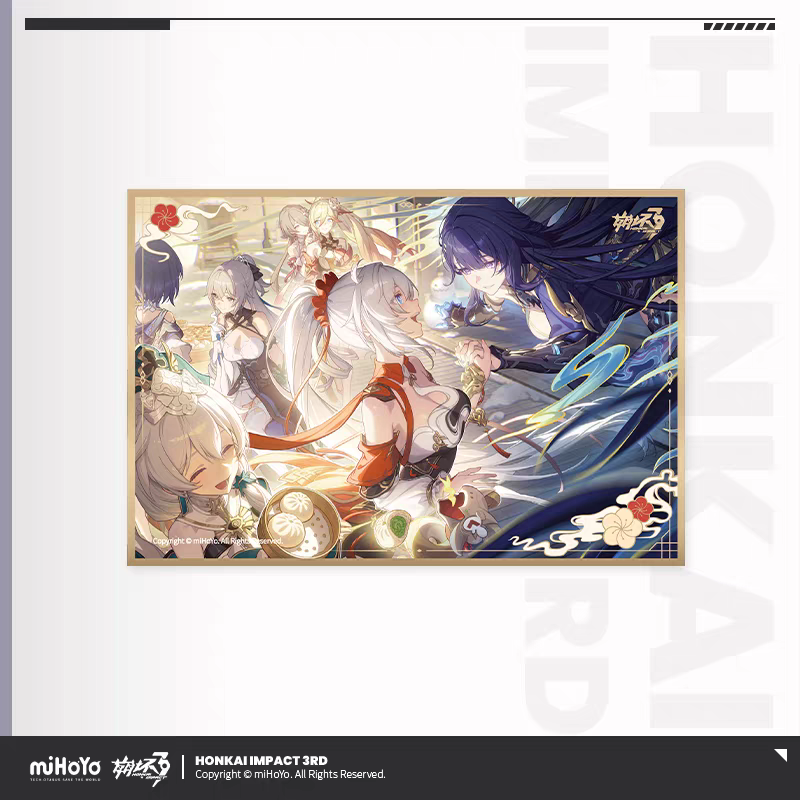 Acrylic Shikishi [Honkai Impact 3rd] - Kiana, Mei, Bronya, Theresa, Rita, Seele et Durandal  - New Year's Eve Fantasy Series