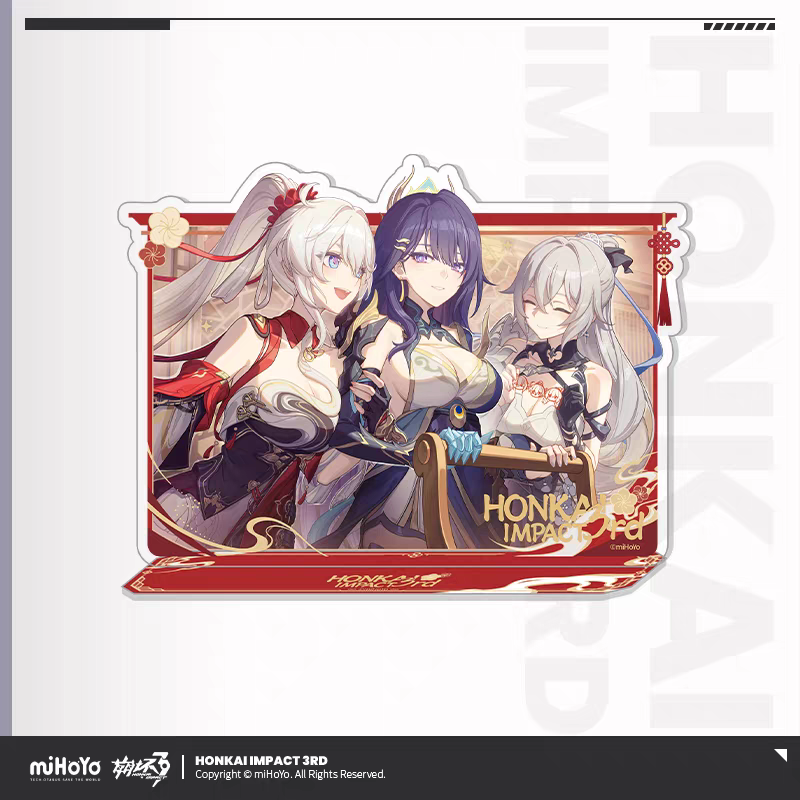 Acrylic Standee [Honkai Impact 3rd] - Kiana, Mei et Bronya - New Year's Eve Fantasy Series