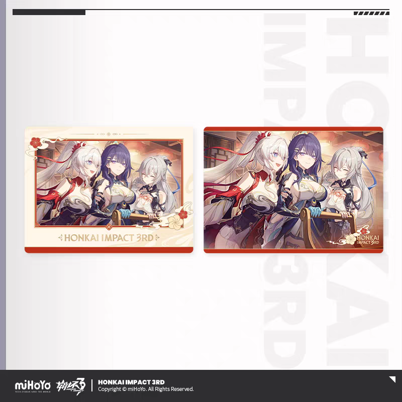 Polaroid et Carte Set [Honkai Impact 3rd] - Kiana, Mei et Bronya  - New Year's Eve Fantasy Series