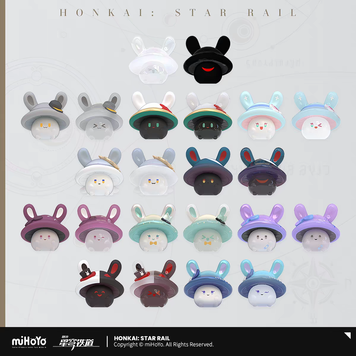 Trading Figure [Honkai: Star Rail] - Champi Bunny - pack de 4 (Modele Aléatoire)