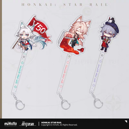 Acrylic Stick Keychain [Honkai: Star Rail] - Chibi - Train Travel Series - KFC Collab General Sale