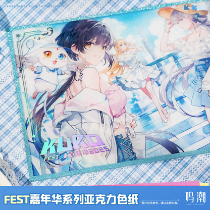 Acrylic Shikishi [Wuthering Waves] - KV ver. - Rover, Cartethyia & Jinhsi - Kuro FEST 2025