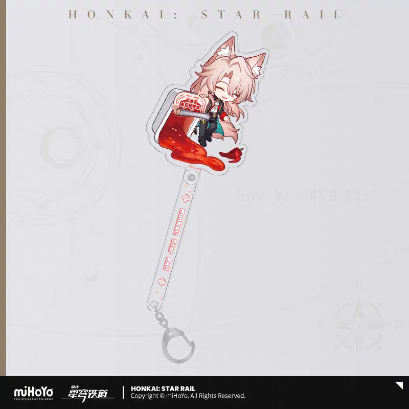 Acrylic Stick Keychain [Honkai: Star Rail] - Chibi - Train Travel Series - KFC Collab General Sale
