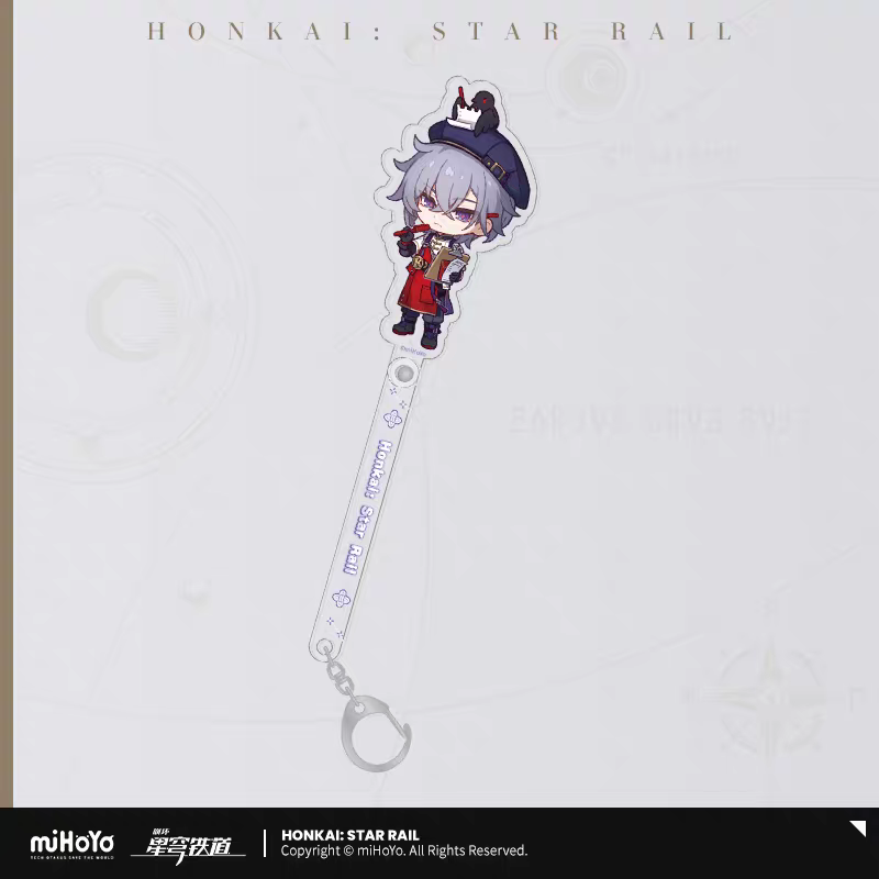 Acrylic Stick Keychain [Honkai: Star Rail] - Chibi - Train Travel Series - KFC Collab General Sale