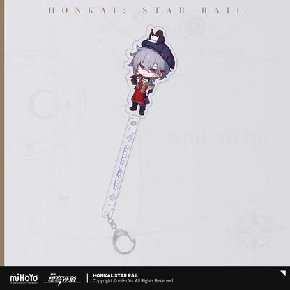 Acrylic Stick Keychain [Honkai: Star Rail] - Chibi - Train Travel Series - KFC Collab General Sale