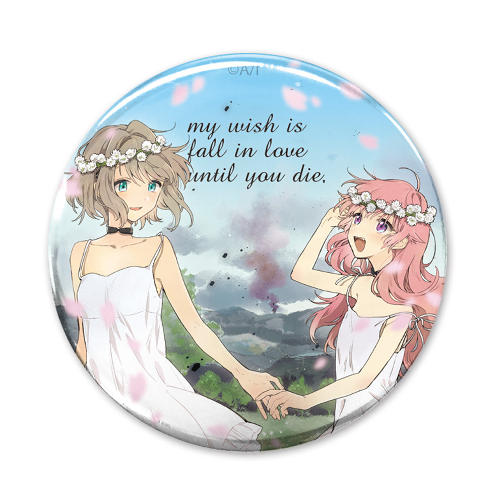 Badge  [My Wish is fall in love until you died] Sheena & Mimi