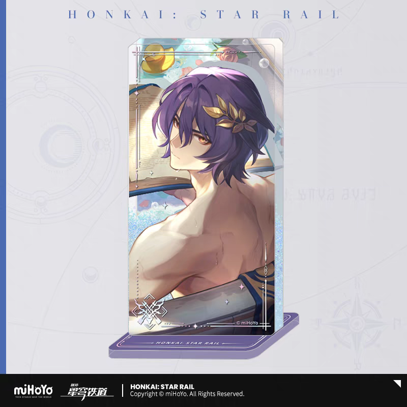 Acrylic Glitter Block standee [Honkai: Star Rail] Dr Ratio - Baptism of Pure Thought - Cônes Lumineux vol.3