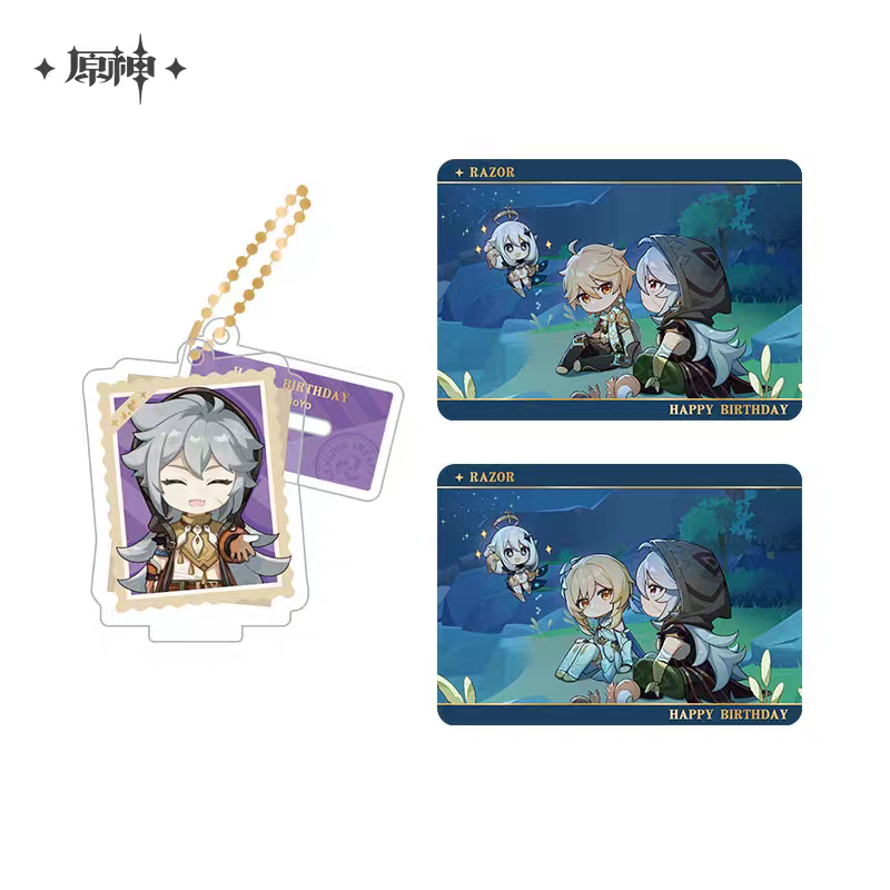 Acrylic Strap Standee Set [Genshin Impact] - Razor - Photos of a Good Time series