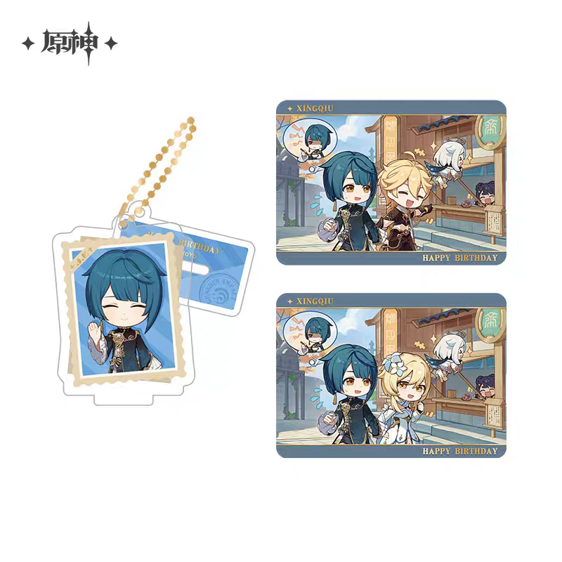 Acrylic Strap Standee Set [Genshin Impact] - Xingqiu - Photos of a Good Time series