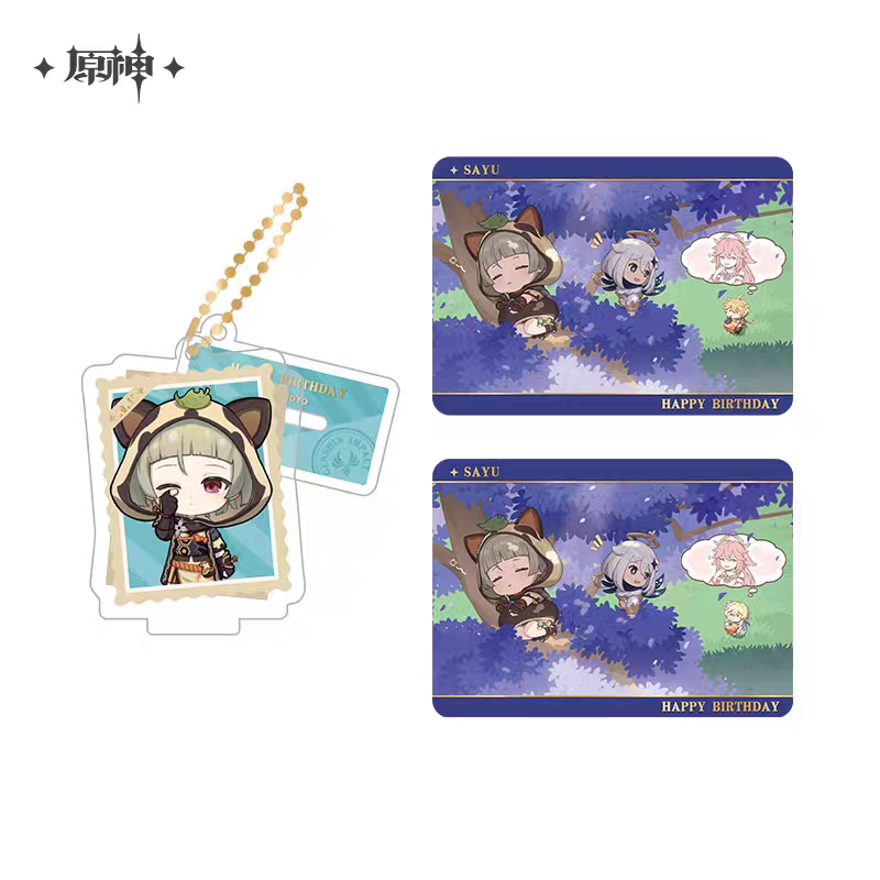 Acrylic Strap Standee Set [Genshin Impact] - Sayu - Photos of a Good Time series