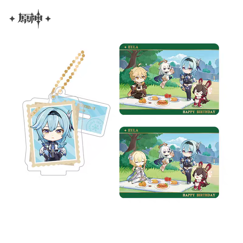 Acrylic Strap Standee Set [Genshin Impact] - Eula - Photos of a Good Time series