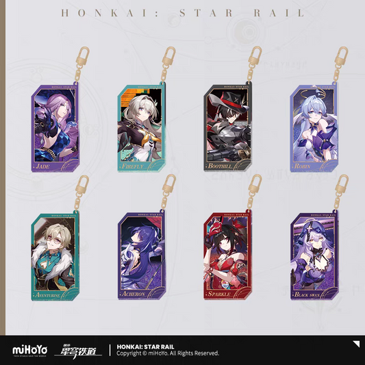 Strap Glitter Acrylic Glow In The Dark [Honkai: Star Rail] - Stellar Invitation series vol.3 (plusieurs modèles)