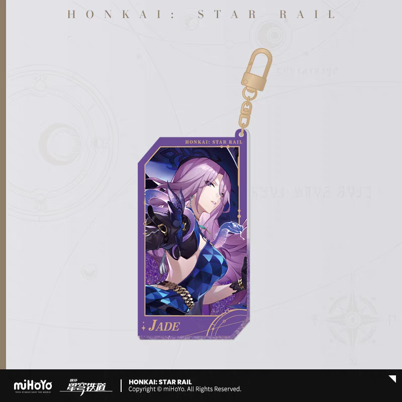 Strap Glitter Acrylic Glow In The Dark [Honkai: Star Rail] - Stellar Invitation series vol.3 (plusieurs modèles)