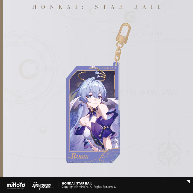 Strap Glitter Acrylic Glow In The Dark [Honkai: Star Rail] - Stellar Invitation series vol.3 (plusieurs modèles)