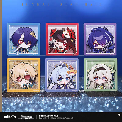 Glitter Fridge Magnet [Honkai: Star Rail] - Série Emoticônes / Sticker vol.2 (plusieurs modèles)