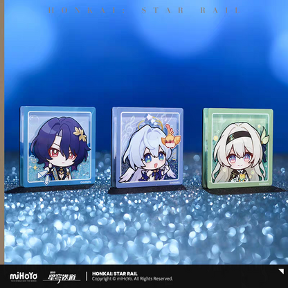 Glitter Fridge Magnet [Honkai: Star Rail] - Série Emoticônes / Sticker vol.2 (plusieurs modèles)