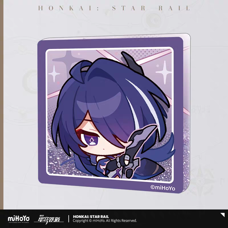 Glitter Fridge Magnet [Honkai: Star Rail] - Série Emoticônes / Sticker vol.2 (plusieurs modèles)