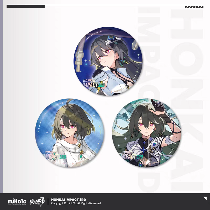 Set de 3 Badge [Honkai Impact 3rd] - Part 2 Stigmata Series - "Vita": Lone Planetfarer