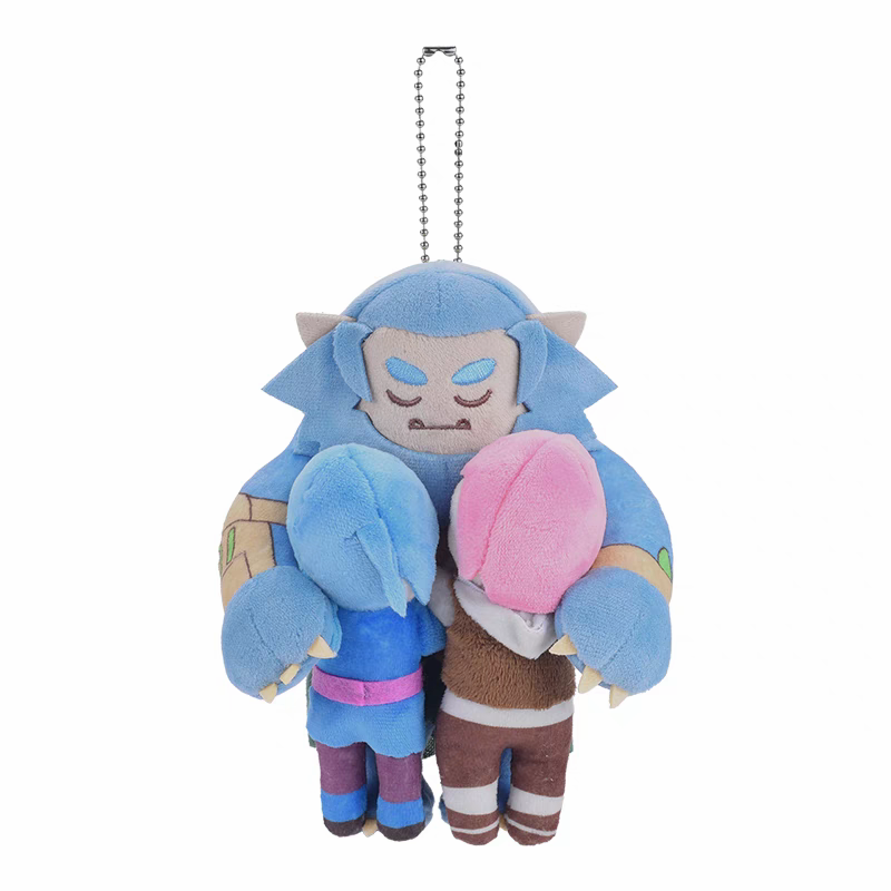 Peluche Keychain [Arcane: League of Legends] - Vander / Warwick with Violet and Powder - Bilibili Goods collab