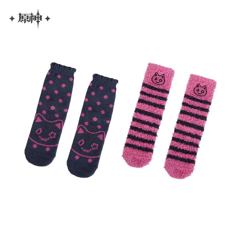 Chaussettes en Peluches (Set de 2 Paires) [Genshin Impact] - House of Hearth Winter Series