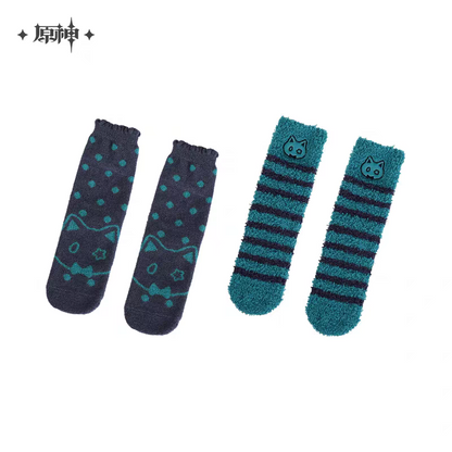 Chaussettes en Peluches (Set de 2 Paires) [Genshin Impact] - House of Hearth Winter Series