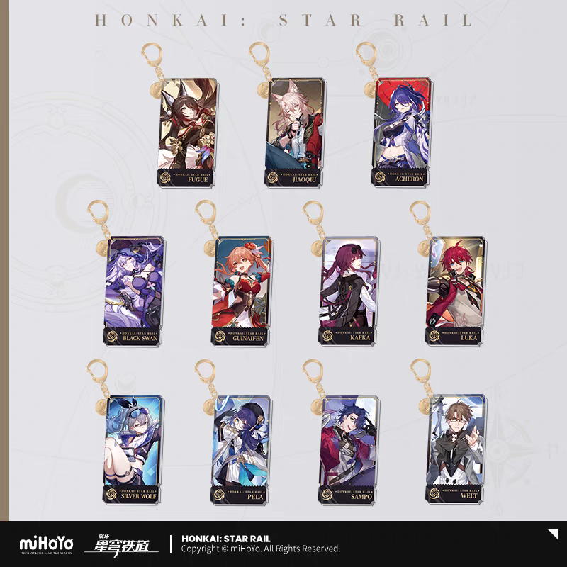 Strap Acrylic [Honkai: Star Rail] - Character - Path of the Nihility (plusieurs modèles)