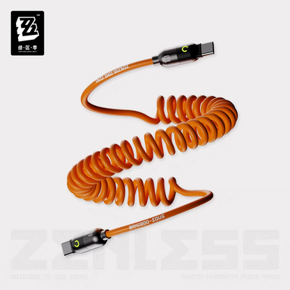 Cable de chargement torsadé 1.8m Type C et Lightning [ZZZ Zenless Zone Zero] - Fast Charge Series