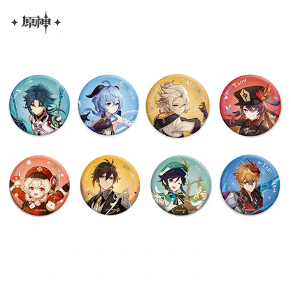 Badges [Genshin Impact] Illustration chara (plusieurs modèles)