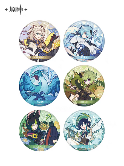 Badges [Genshin Impact] Windblume's Breath / Souffle des alizées (plusieurs modèles)