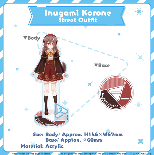 Acrylic Stand [Hololive Production] Inugami Korone Street Outfit ver. - hololive closet