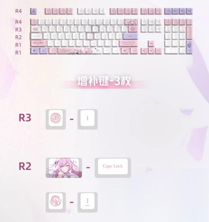 Clavier Mecanique QWERTY [Honkai Impact 3rd] Elysia Herrscher of the Human:EGO ver. (plusieurs versions)